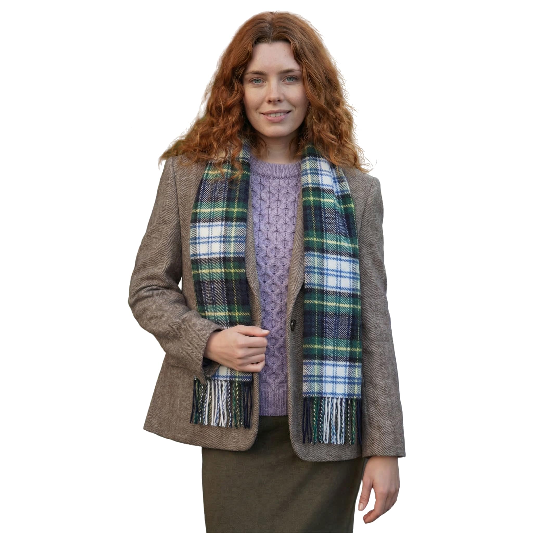 Biddy Murphy Irish Wool Scarf, 12x60in - Made in Ireland