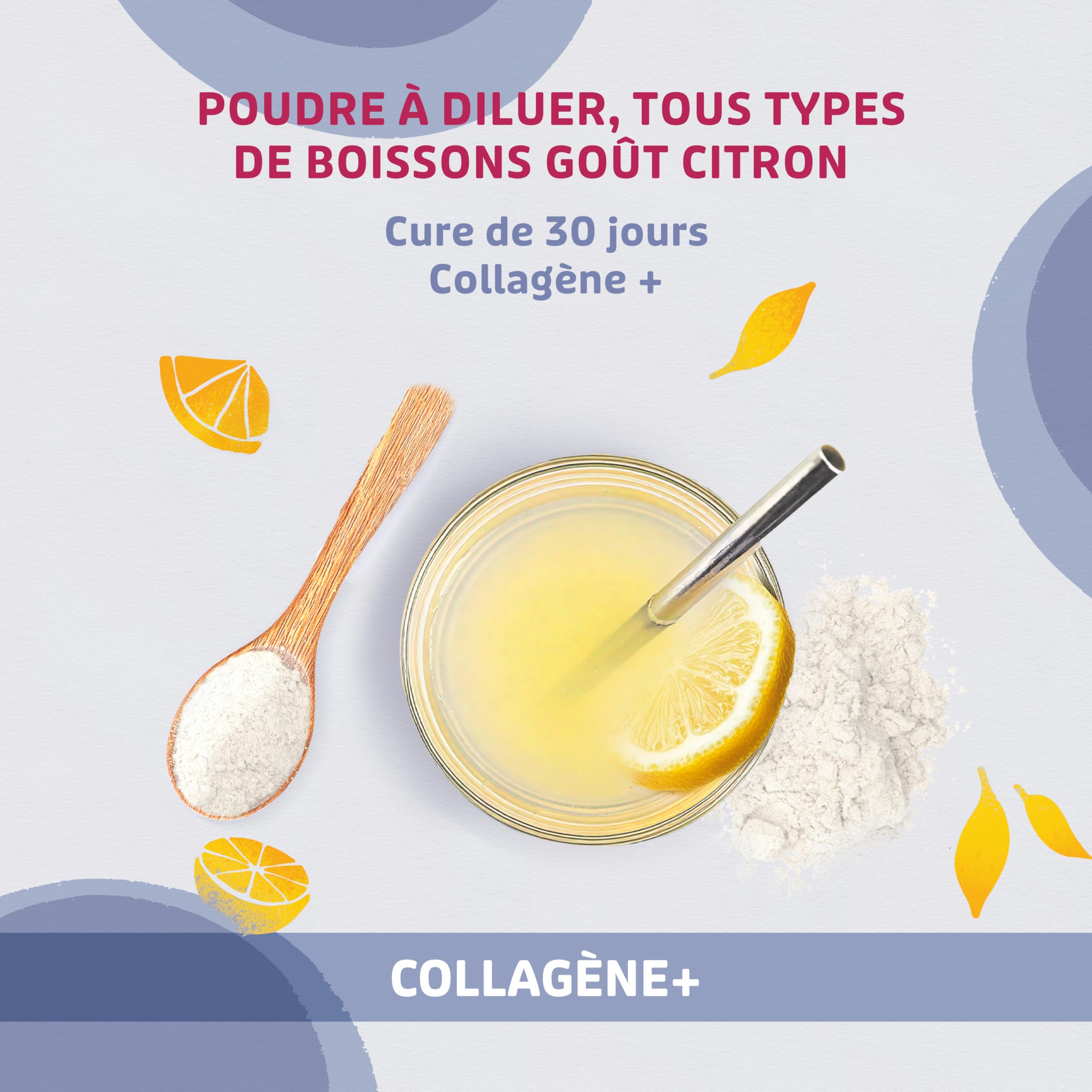 GAYELORD HAUSER - Collagène Marin Hydrolysé en Poudre - Complément Alimentaire - Saveur Citron - Enrichi en Vitamine C - Peau et Articulations - 150g