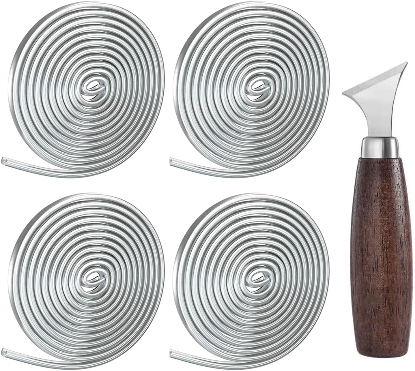 Wendozmark 5/64" Round U Hobby Came Lead Came 24 ft for Stained Glass Projects, U Channel Lead U Hobby Came Stretcher,Adds Strength & Structure Perfect for Small Glass Projects & Suncatchers