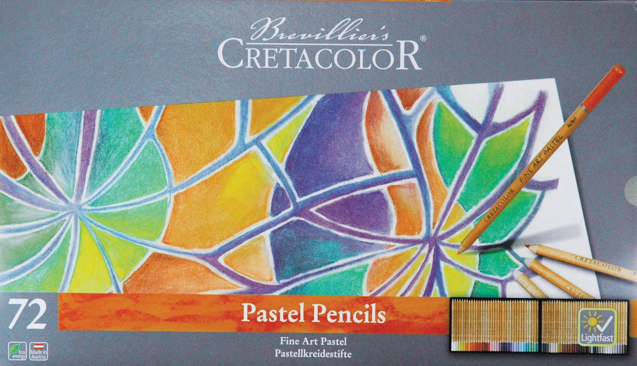 Cretacolor Fine Art Pastellstifte 72er Set – Lichtechte Farben für Künstler und Hobbyisten – Hochpigmentierte, wasservermalbare Stifte für präzises Zeichnen, Schattieren & kreative Kunstprojekte