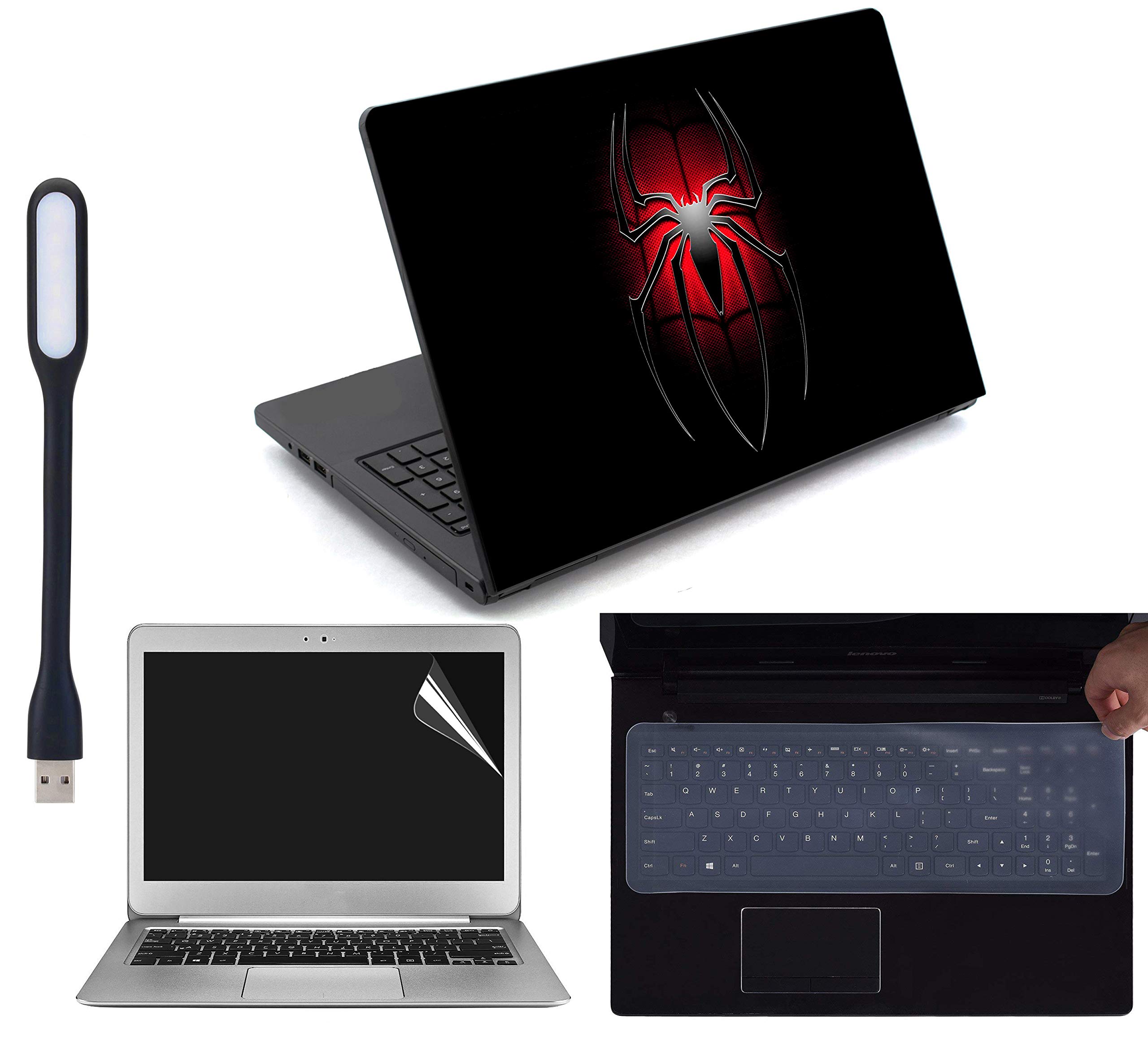 Ramiya 4 in 1 Laptop Accessories Combo Kit Laptop Skin Stickers 15.6 inch, with Laptop Screen Protector, KeyGuard and USB Light (B078GMMPKQ) Amazon Price History, Amazon Price Tracker