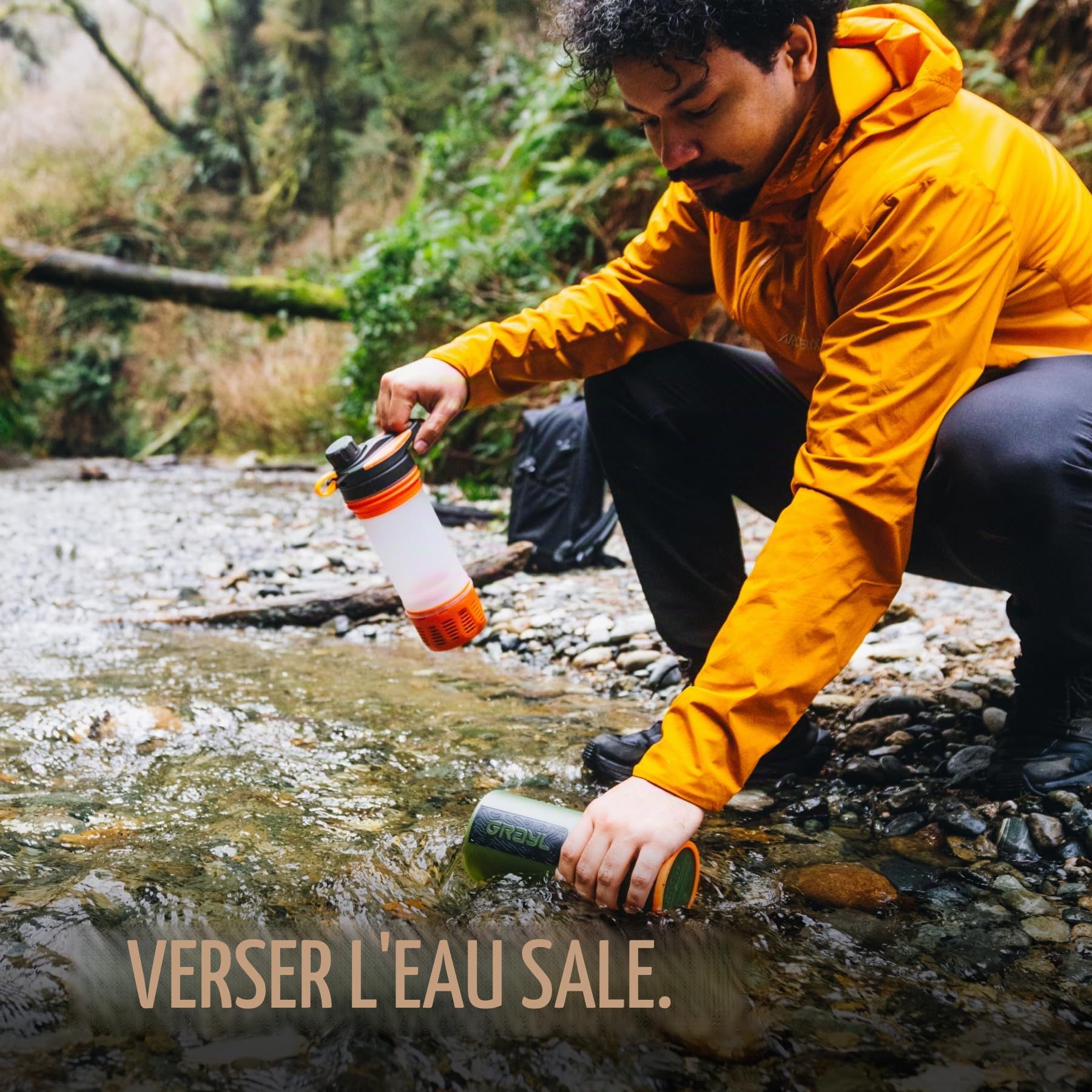 GRAYL GeoPress Filtre à eau d'extérieur Premium - Mega Bundle avec filtre de rechange - 500 l - Eau potable - Élimine 99,99 % de bactéries et de virus - Pour le camping, la survie et les voyages