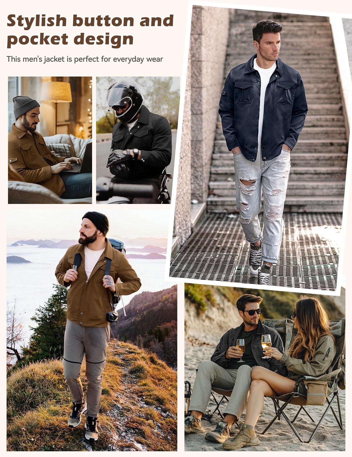 heekpek Herren Jacken Dünne Bomberjacke Wasserabweisend Leichte Sommerjacke Frühling Fliegerjacke Übergangsjacke Sommer Blouson