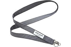 Long Lanyard - Walk by Faith - Keychain, USB, ID Name Badge...