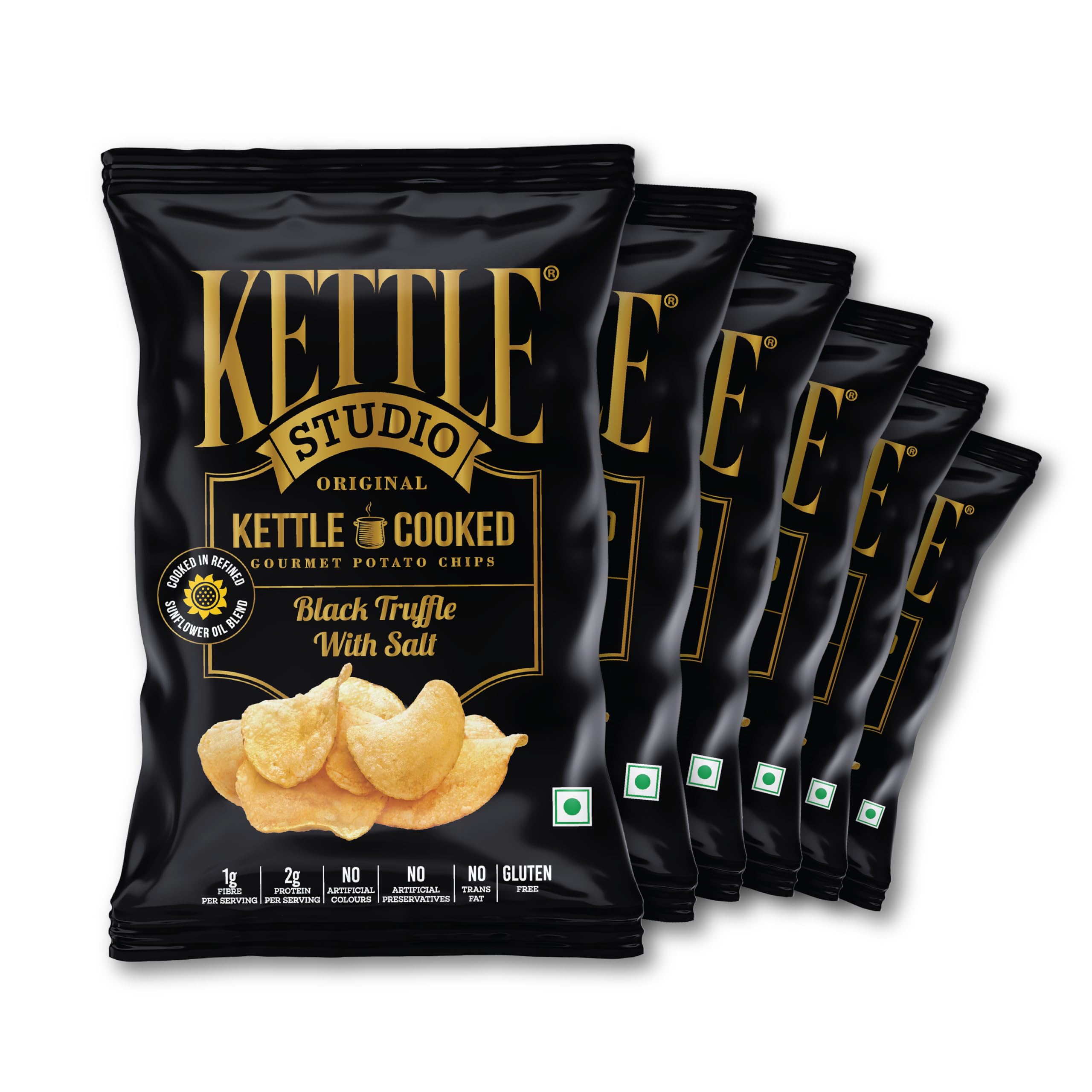 Kettle Studio | Potato Chips | Black Truffle With Salt 150g | Pack of 6 (B0D225CXYC) Amazon Price History, Amazon Price Tracker