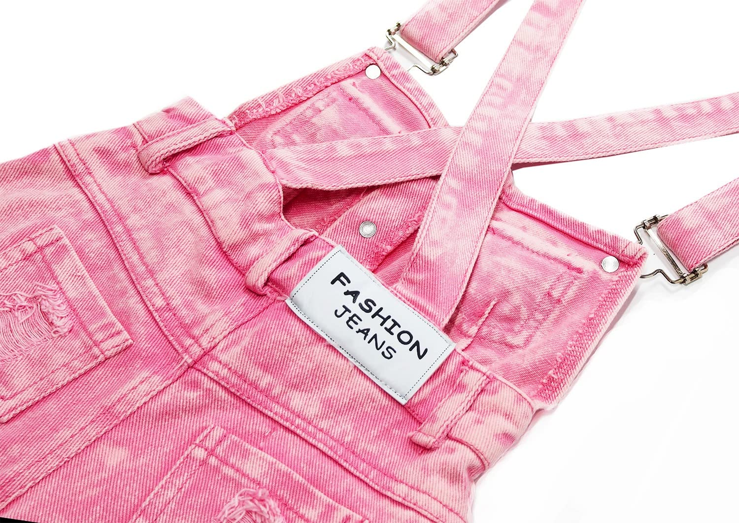 KIDSCOOL SPACE Pantalones cortos de mezclilla de moda rasgados para bebés y niños pequeños con bolsillo grandes
