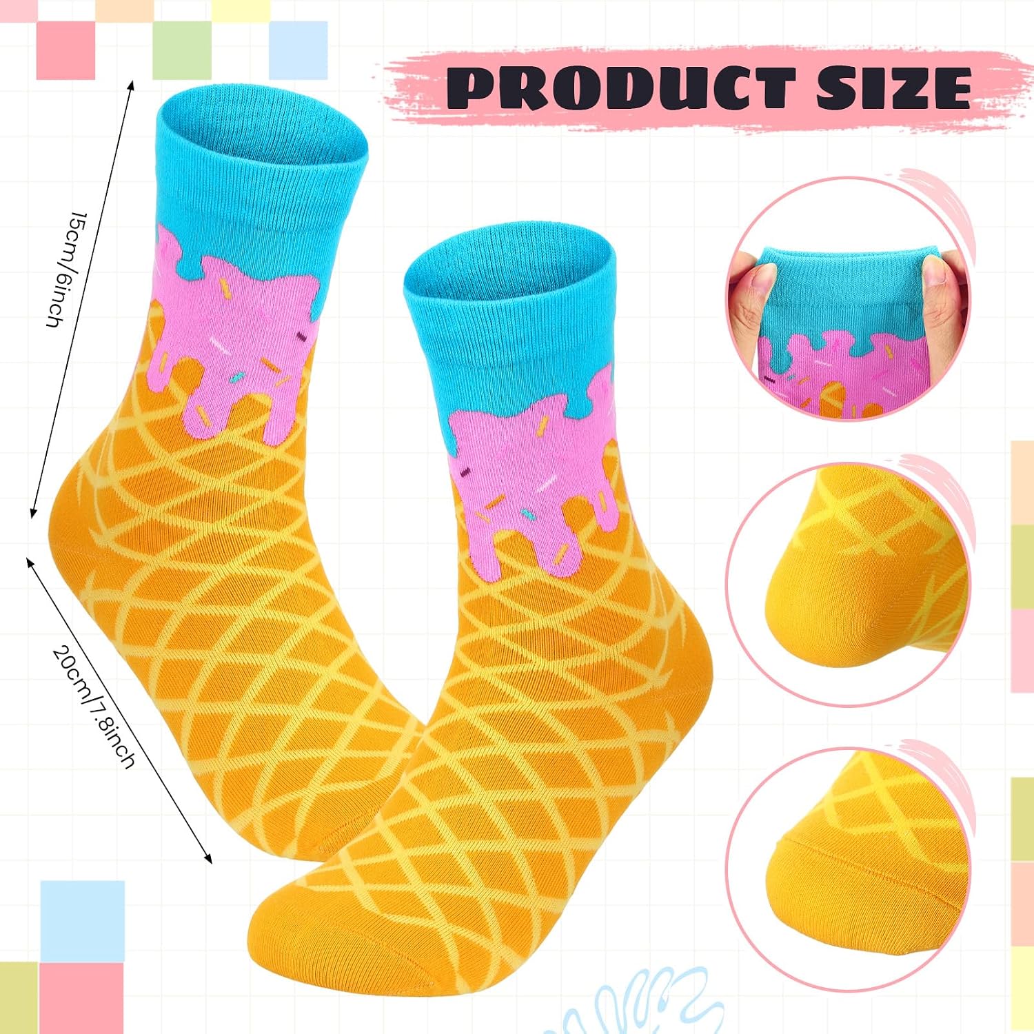 Glitopper Funny Socks for Women Novelty Crew Crazy image 3