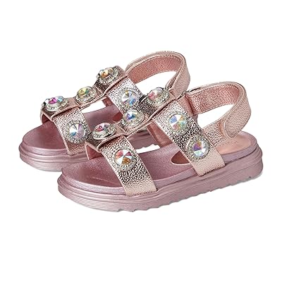 Kurt Geiger London Kids Mini Orson Crystal Sandal (Little Kids/Big Kids) Girls Shoes Pink