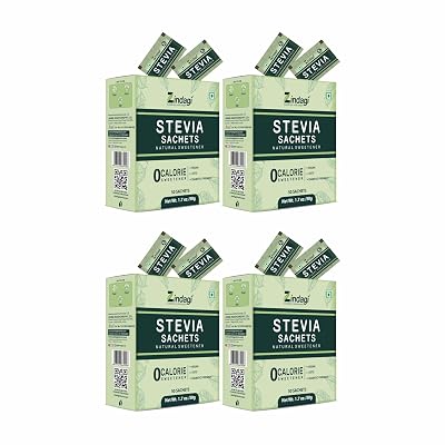 Zindagi Stevia Sachets | Natural Stevia Powder | Diabetic Friendly Sweetener | 200 Sachets