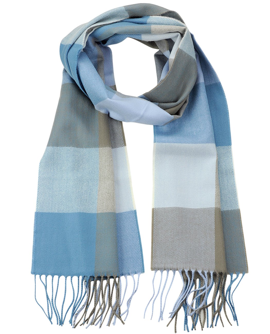 D&Y Unisex Classic Softer Than Cashmere Plaid Fringe End Scarf
