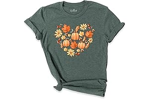 Cute and Cozy Fall Vibes: Halloween Fall Pumpkin Heart Shirt