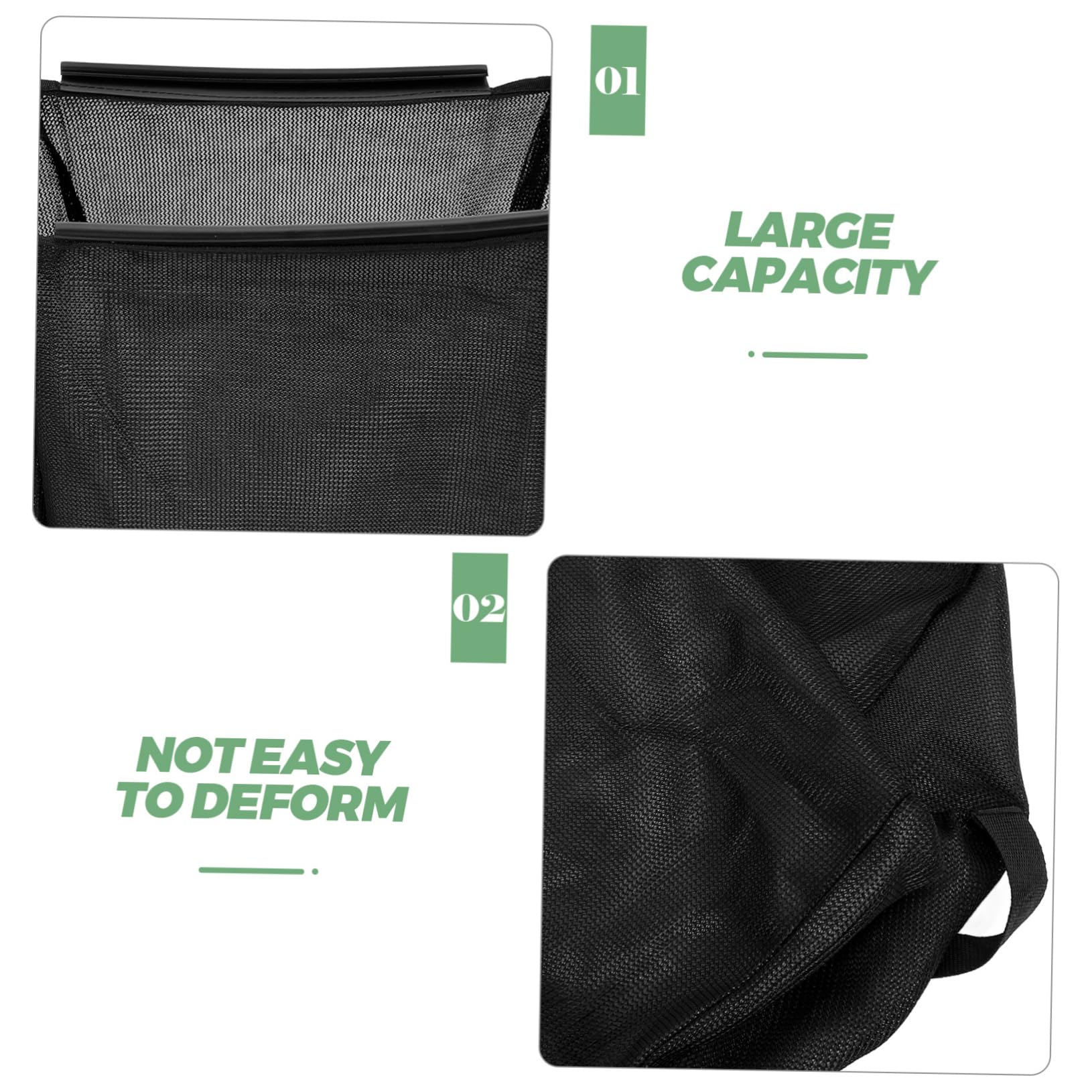 INOOMP Paquet Design Créatif en Nylon Noir de Ramassage D'herbe et Finition pour Tondeuse à Gazon et Tracteur de Pelouse pour Jardin et Entretien de Cour