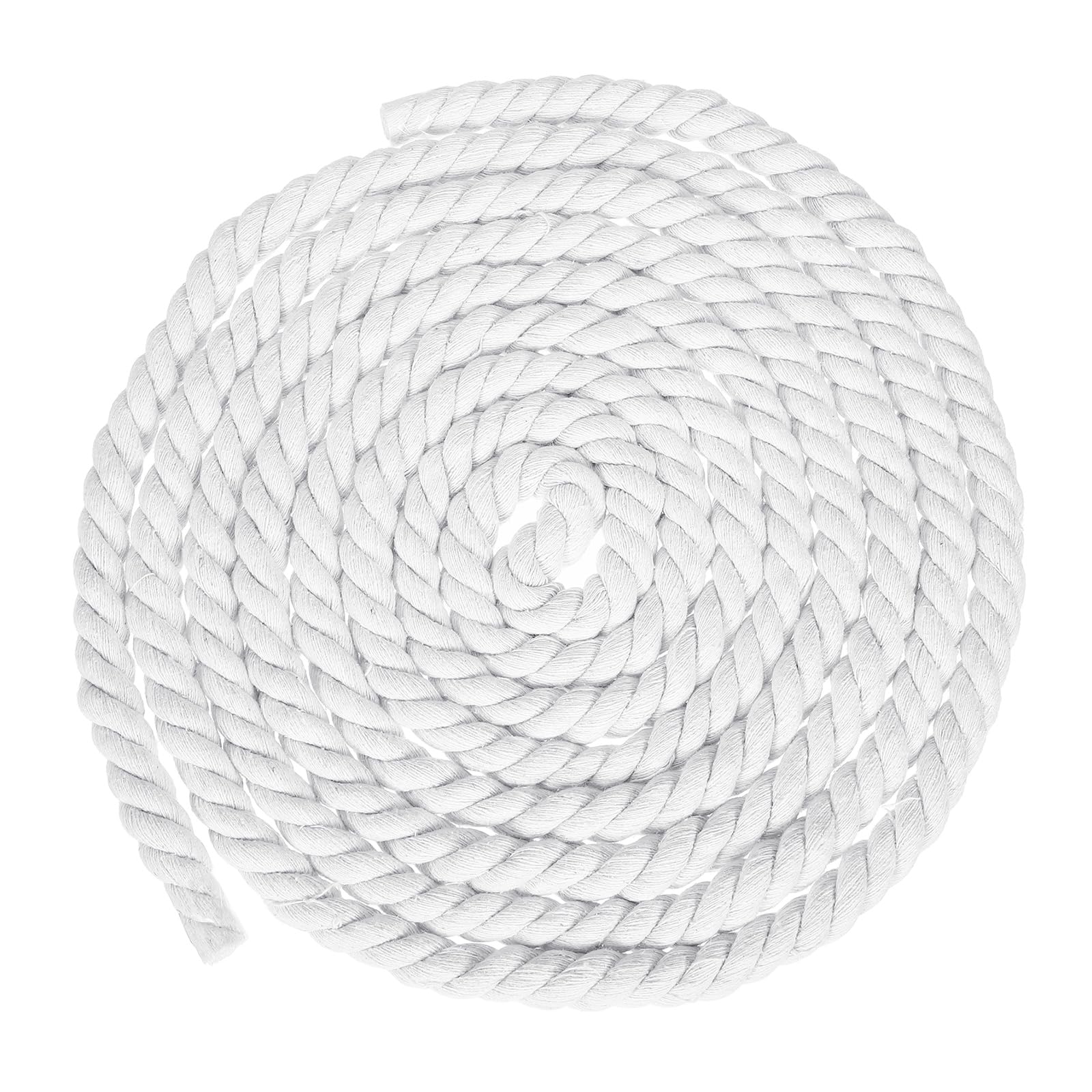 Cuerda de algodón blanco de 15 mm para colgar plantas y decorar terrazas