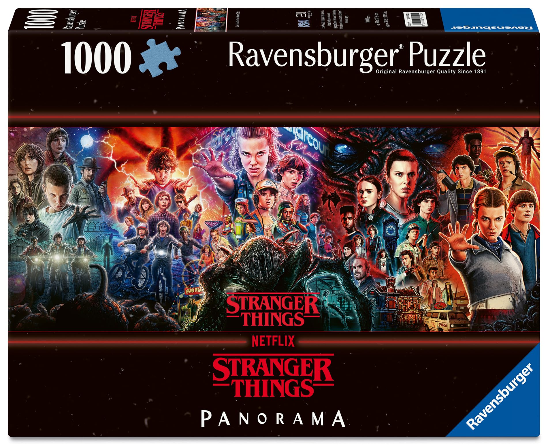 Ravensburger Stranger Things 1000 Piece Panoramic Jigsaw Puzzle Adults 12+