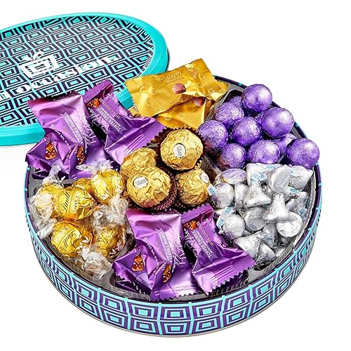 Cesta de regalo de chocolate gourmet para el día de la madre por On Occasion  Marcas de lujo - Godiva Chocolate, Hershey Kisses, Ghirardelli