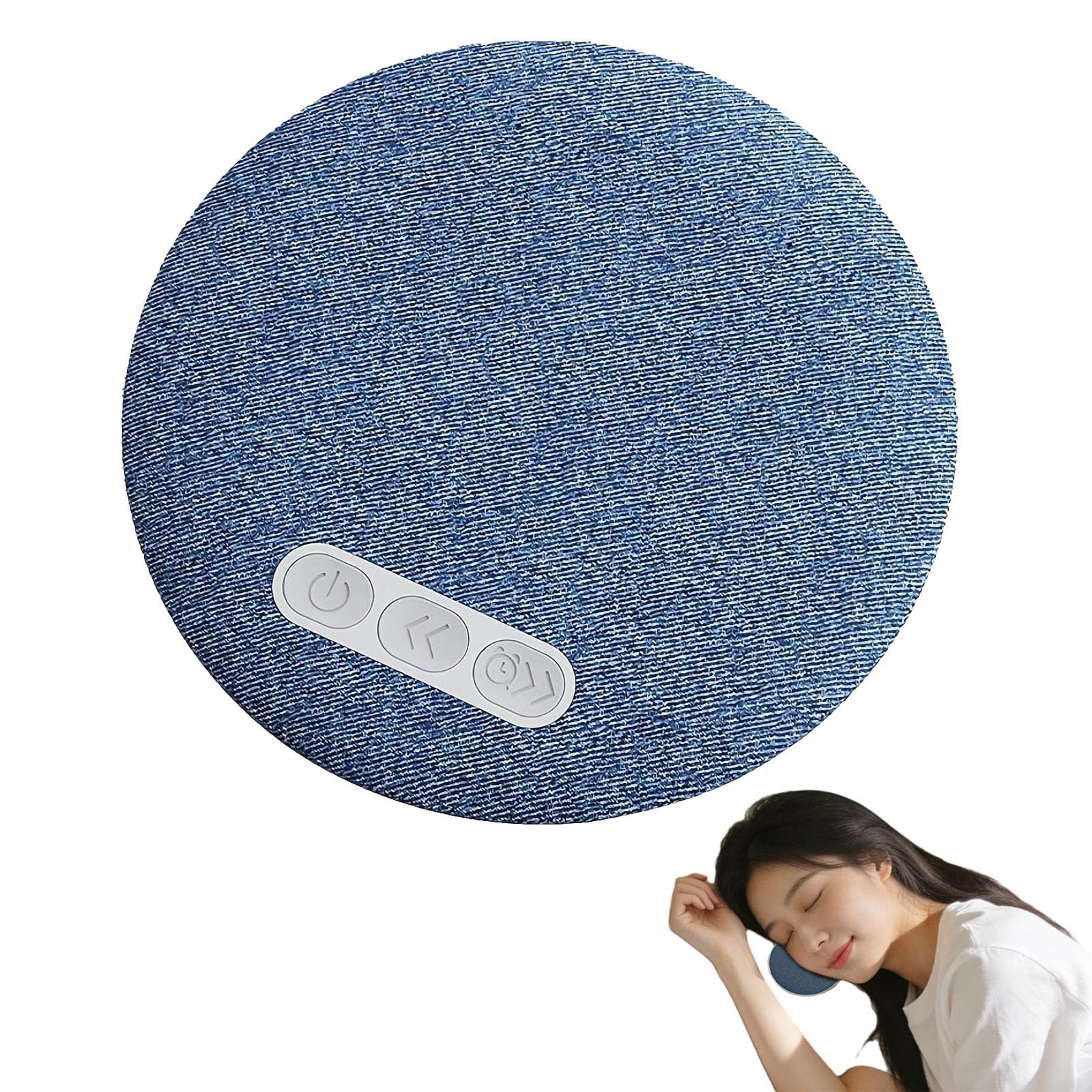 2026 New Sleep Pillow Speaker, Under-Pillow Speaker for Sleeping, Wireless Bluetooth Bone Conduction, with White Noise Timer, for Side Sleepers and Sleep Difficulties, for Improved Sleep (Blue)