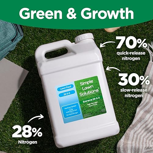 Miniatura 4 de Máximo verde y crecimiento alto nitrógeno 28-0-0 NPK, fertilizante líquido de calidad de alimentos para césped, primavera y verano, cualquier tipo