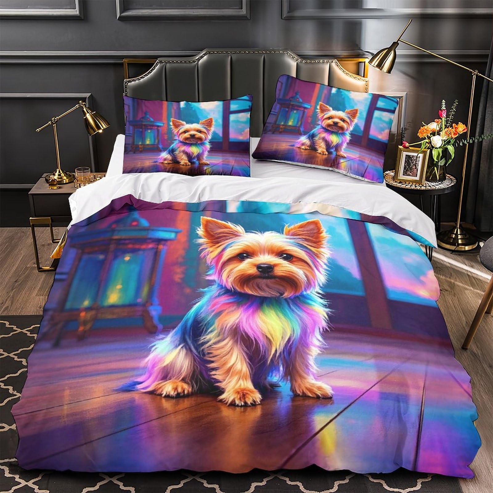Parure de Lit Chat Fenêtre pour une Chambre d'Adolescent Cosy