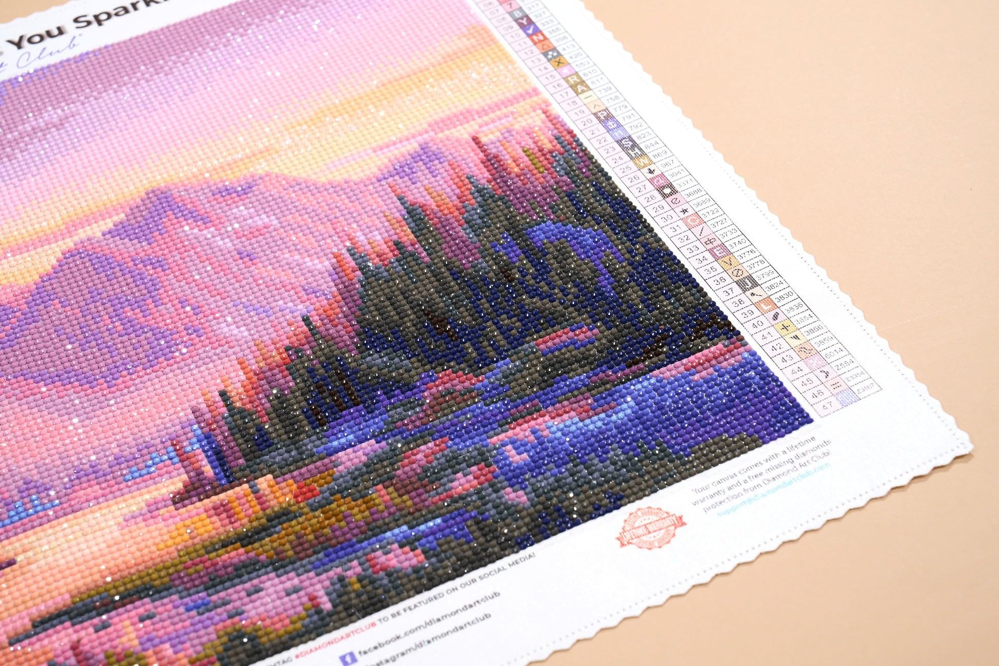 Amazon.com: DIAMOND ART CLUB Purple Mountain Majesty Diamond