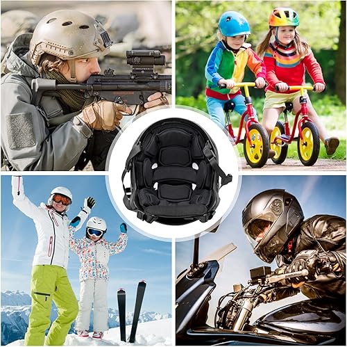 Miniatura 6 de Almohadillas tácticas para casco de Airsoft, almohadilla protectora de espuma viscoelástica interna de espuma de memoria, almohadilla de protección,