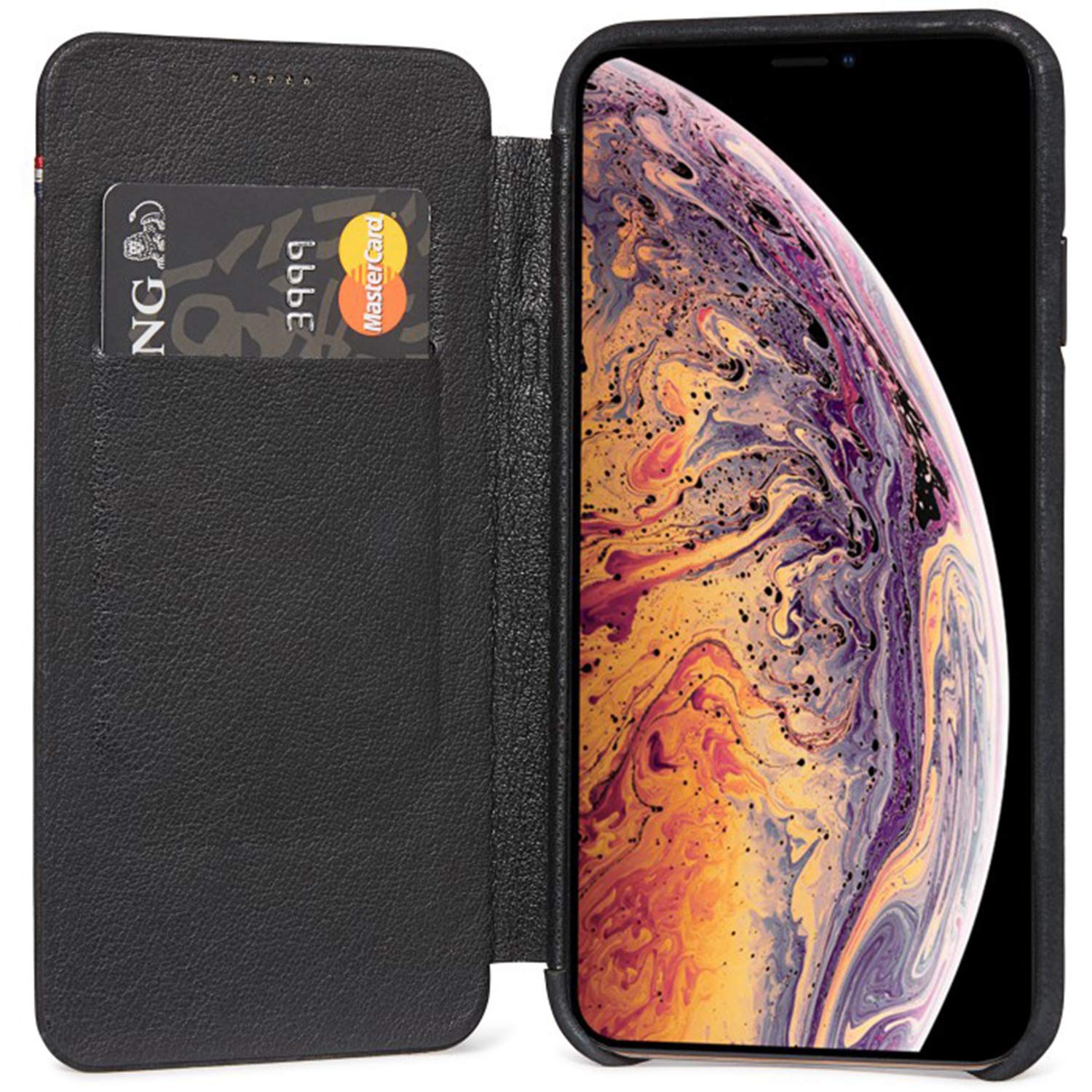 Etui Decoded in pelle con MagSafe per iPhone 15 - Nero
