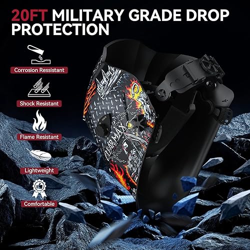 Miniatura 2 de ARCCAPTAIN Casco de soldadura de pantalla de visualización grande, 1111 superior claridad óptica oscurecimiento automático capucha de soldadura, 4