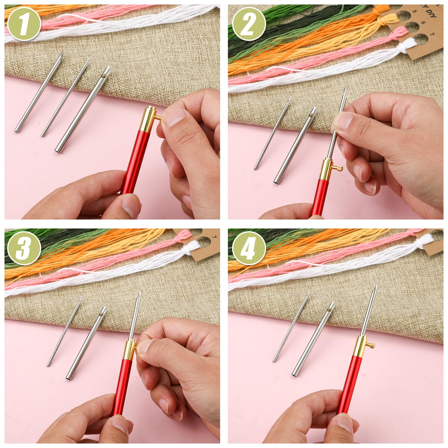 Amazon.com: 13pcs Punch Needle Kits, Adjustable Punch Needle