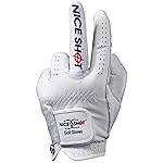 Nice Shot The Bird Golf Glove White Cabretta Leather Men\'s Left Hand - Medium