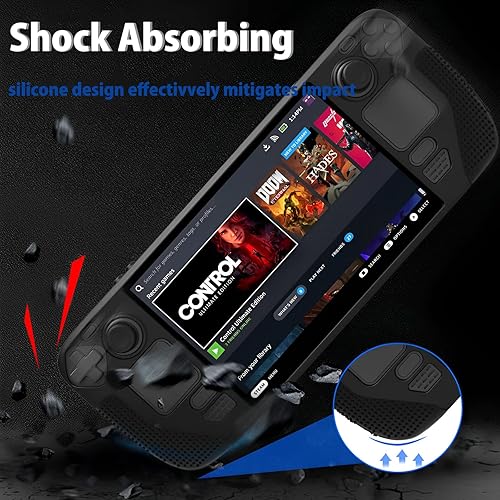 Miniatura 4 de Gxegauy Funda protectora para cubierta de vapor protector de silicona suave con protección completa partículas antideslizantes excelente tacto color