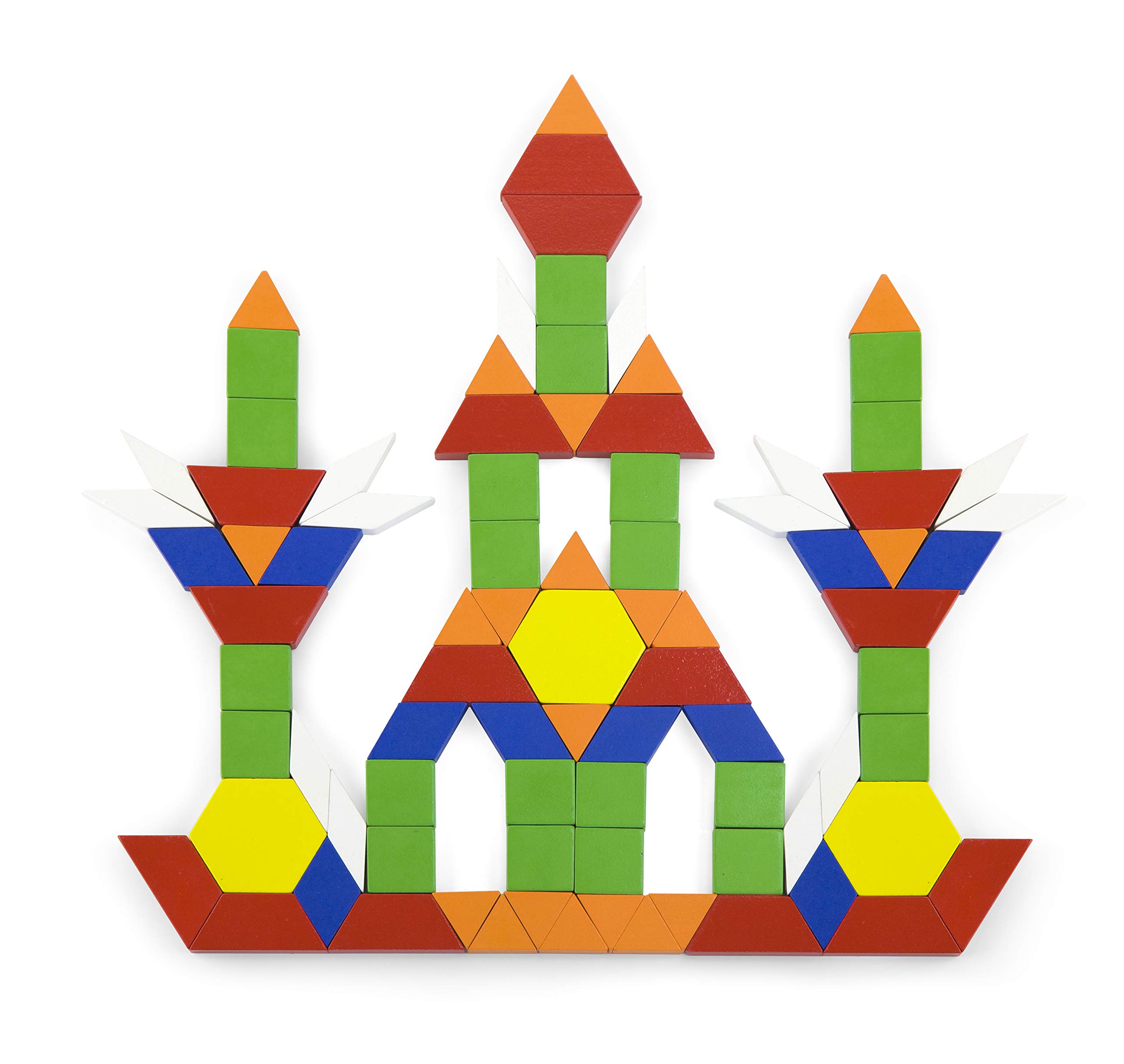 Viga Toys - 250 Wood Pattern Blocks
