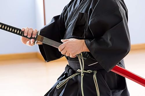 Vista 86 de Handmade Sword - Espada Wakizashi japonesa, práctica, forjada a mano, acero al carbono 1045/1060/1080, templado al calor, espiga completa, afilada