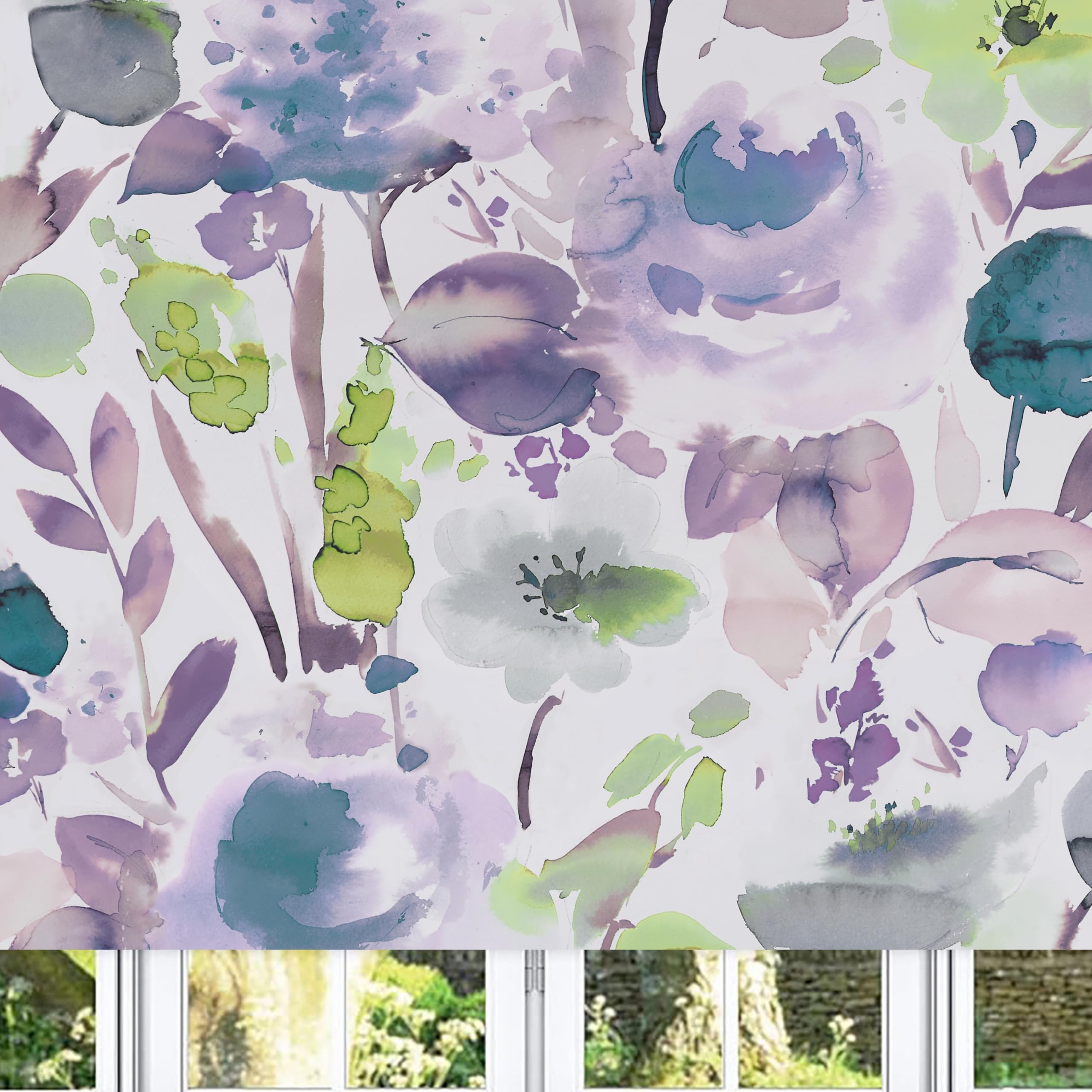 Lister Cartwright Floral Winter Patterned Roller Blinds (120 x 160 cm) | Blackout Blinds for Windows | Bedroom, Bathroom, Kitchen & Door Window Blinds | Easy Fit Child Safety Roller Blinds