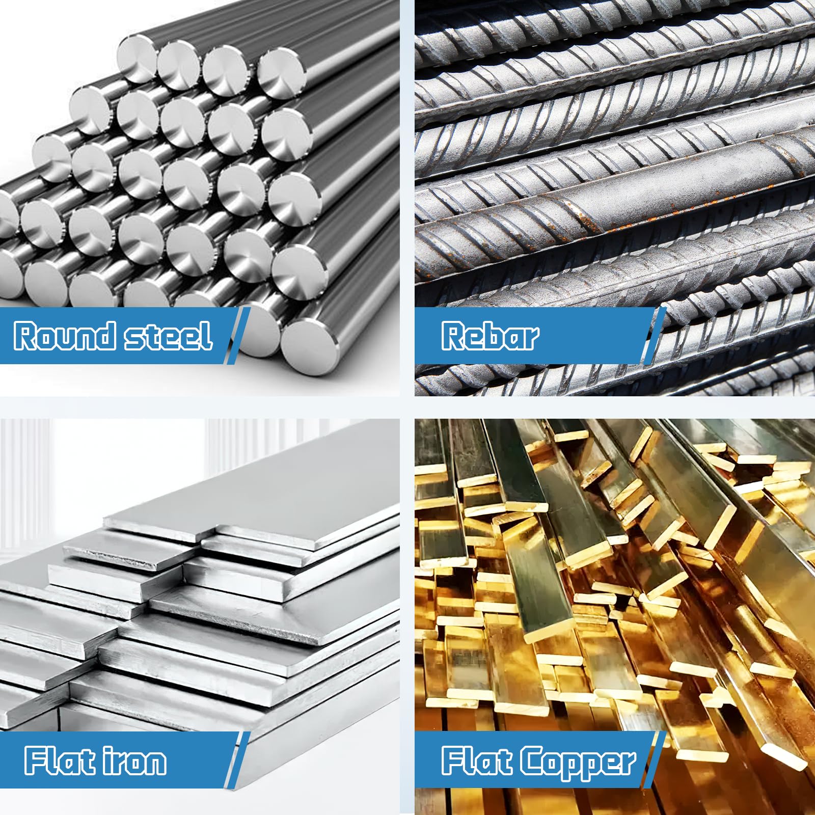 MXBAOHENG Dobladora Manual de Barra de Acero de 1-14mm Dobladora de Hierro Manual de Barras de Refuerzo Herramientas de metal para acero redondo acero de refuerzo, hierro plano y otros metales