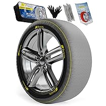 ARCOL Calze da Neve Omologate Italia EN 16662-1 – , ,  Technica Catene da Neve in Tessuto, Facili da Installare, per una Guida Silenziosa e Maggior Durabilità – Misure Dett. All’interno (Technica, XL)