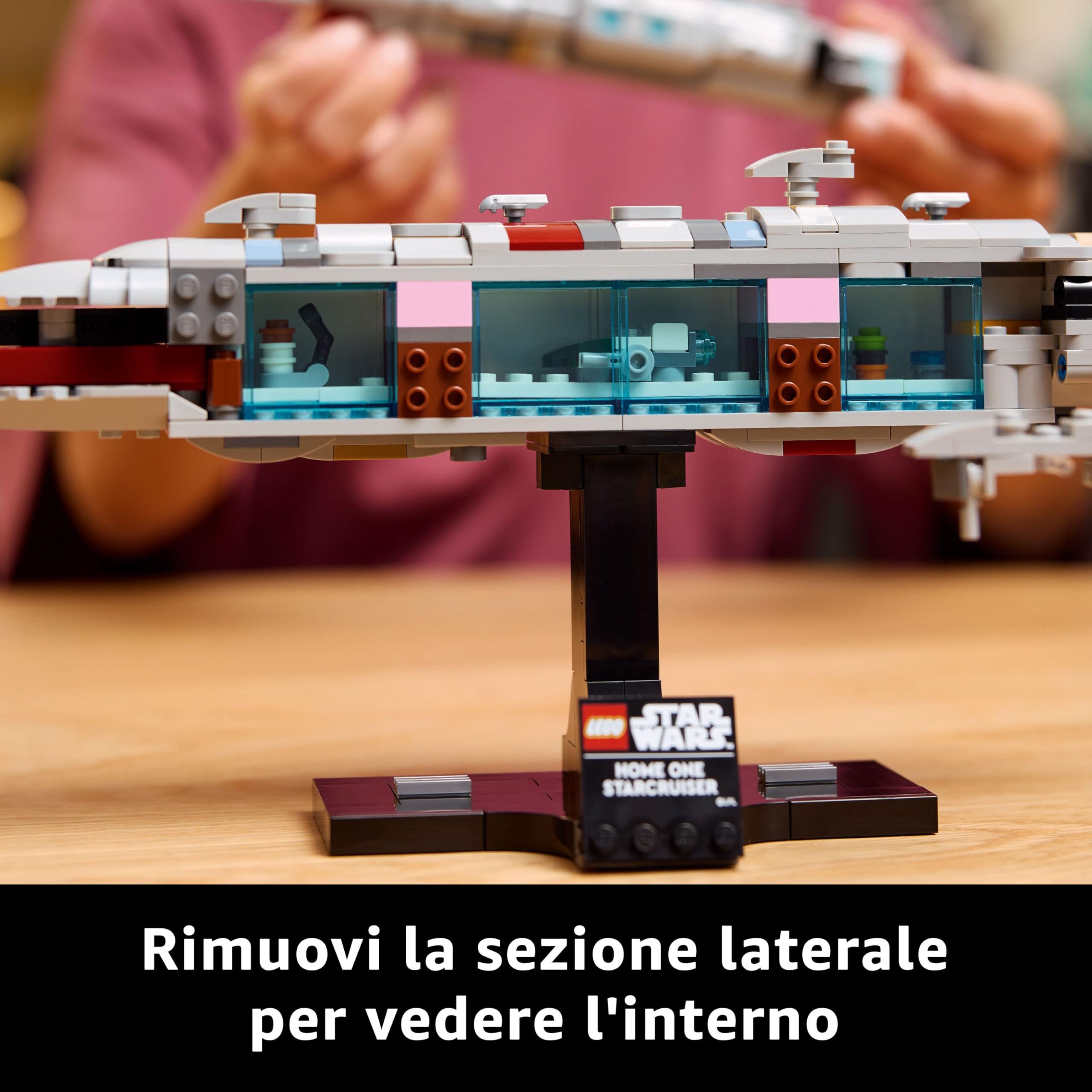 LEGO Star Wars 75405 Starcruiser Home One, Modellino da Costruire di Astronave da Collezione con Fregata Medica Nebulon-B, Idea Regalo di Compleanno per Adulti, Uomo e Donna da Il Ritorno dello Jedi