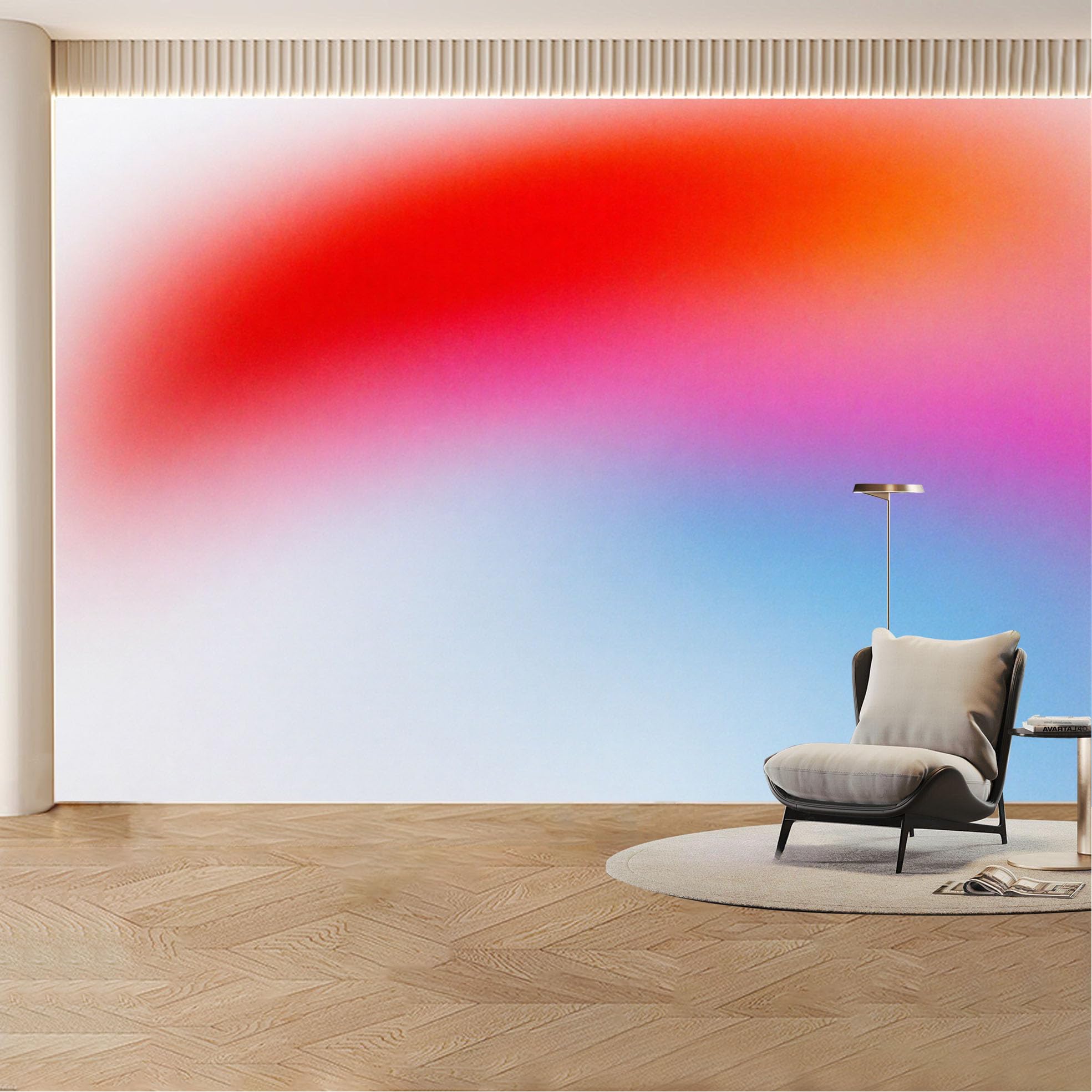 Custom Wall Mural Wallpaper Abstract Gradient Landscape Modern Wall Decor Large Wall Art Minimalist Nordic Sunset Removable SelfAdhesive Large Photo for Living Room， Bedroom， Office