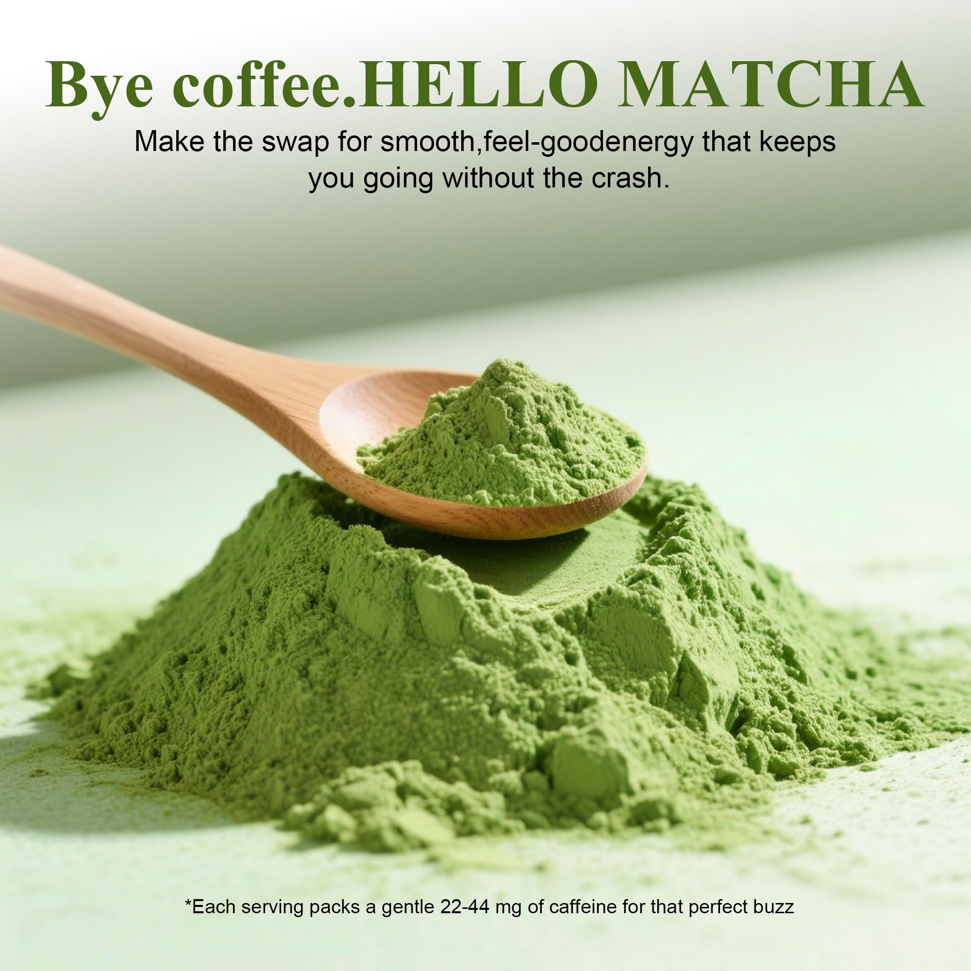 Premium Culinary Grade USDA-Certified Organic Matcha 100 Pure Green Tea Powder Perfect for Lattes Smoothies Desserts and Baking — view 3