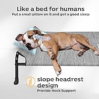 Vista 2 de Veehoo XXXL - Cama elevada original para perros – Camas elevadas para perros grandes, cama elevada de una cara extra grande para mascotas, Negro