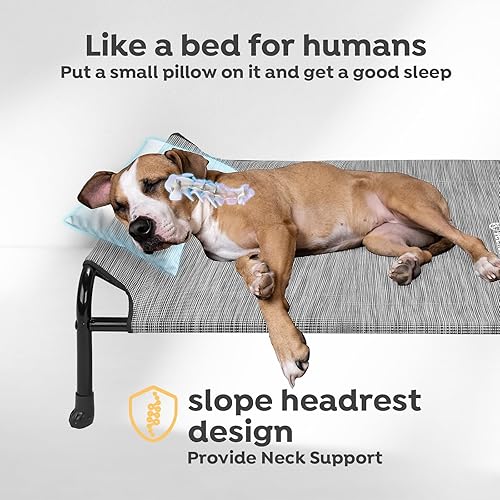 Miniatura 2 de Veehoo XXXL - Cama elevada original para perros  Camas elevadas para perros grandes, cama elevada de una cara extra grande para mascotas,