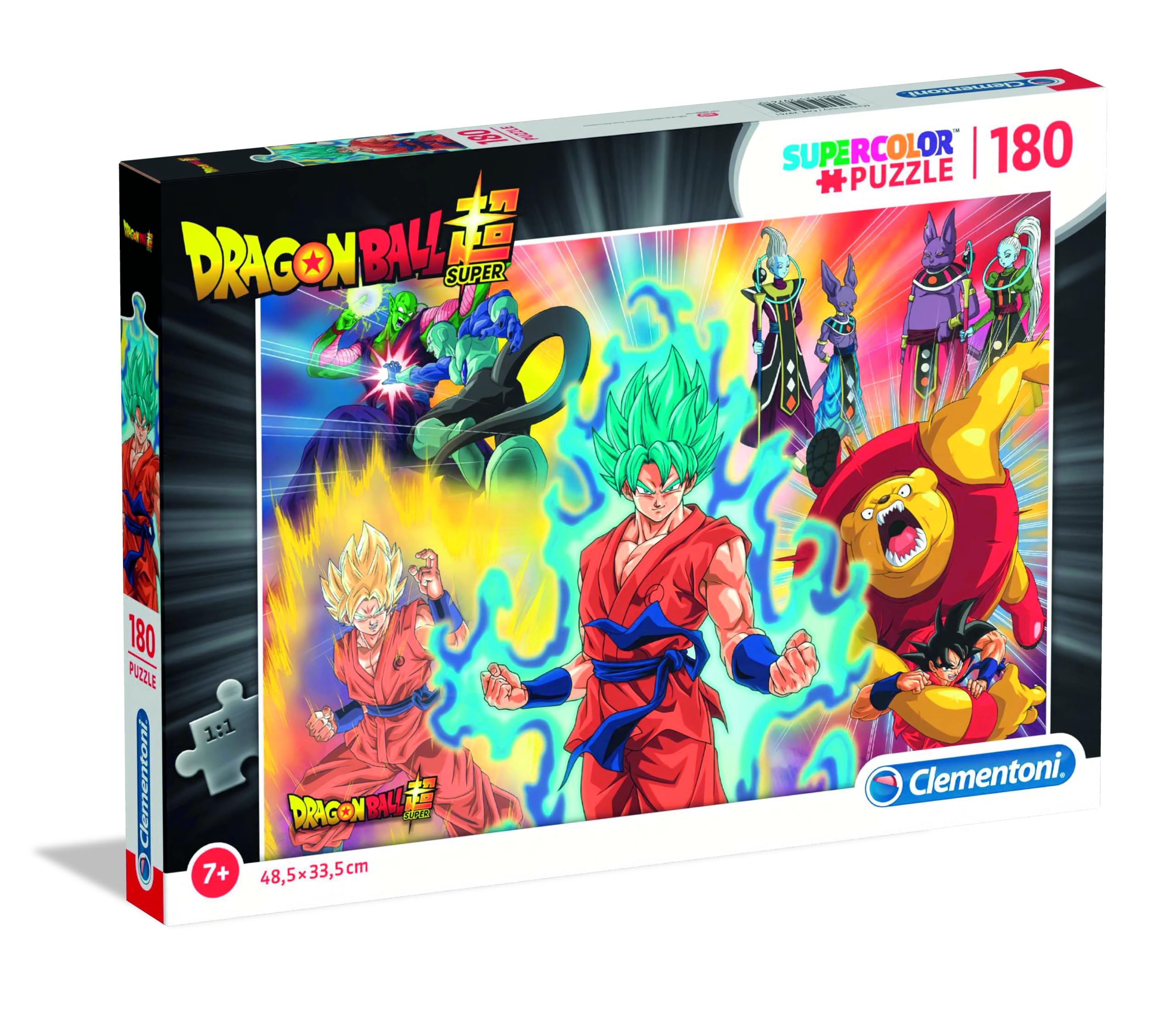 Clementoni 29761, Supercolor Collection Dragon Ball Super Puzzle for Children-180 pieces, Ages 7 Years Plus
