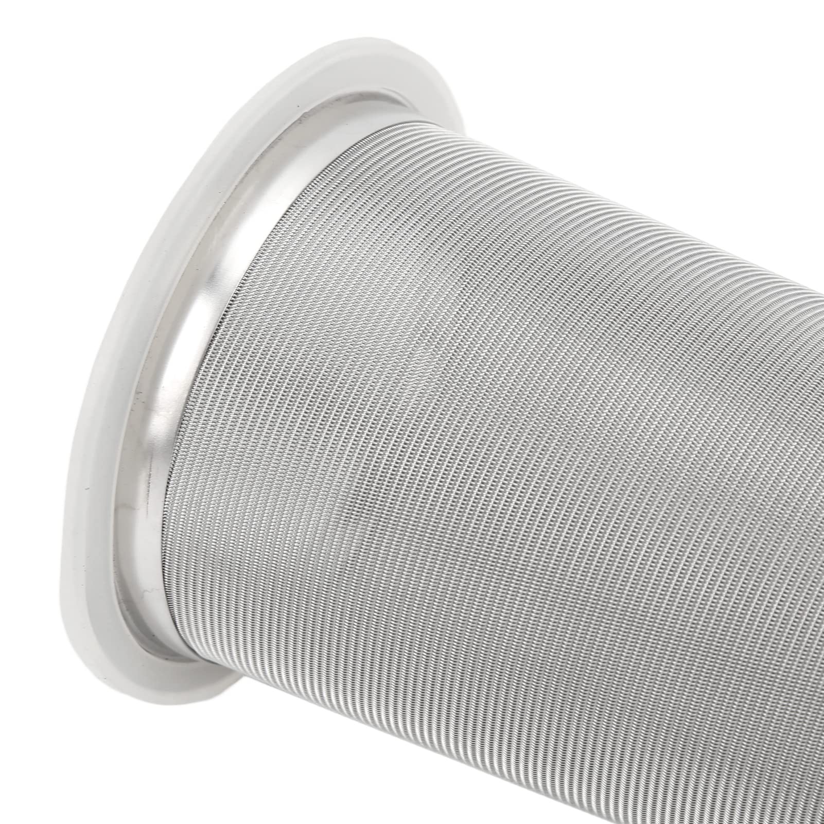 Filtro per caffè Freddo, Infusore per tè e caffè con Filtro in Acciaio Inossidabile con Cerchio in Gomma Bianca Infusore per caffè Infusore Filtro per caffè Barattolo per Inscatolamento(2#)