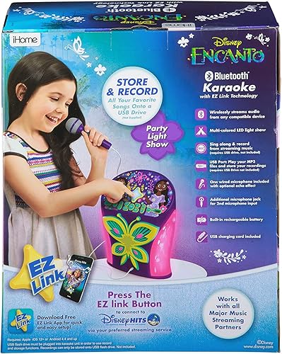 Miniatura 6 de eKids Máquina de karaoke Disney Encanto, accede fácilmente a las listas de reproducción de Disney con la nueva función EZ Link