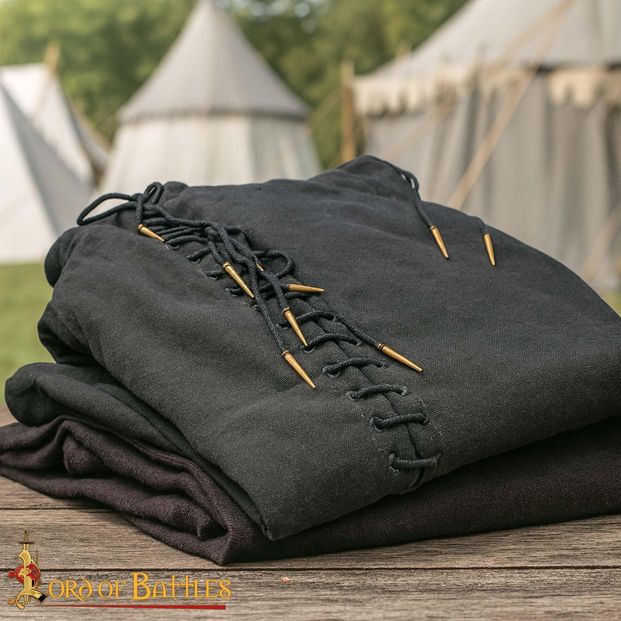 Lord of Battles Juego de 10 aliglets medievales de latón macizo puro, ideal para ropa medieval y gambesons