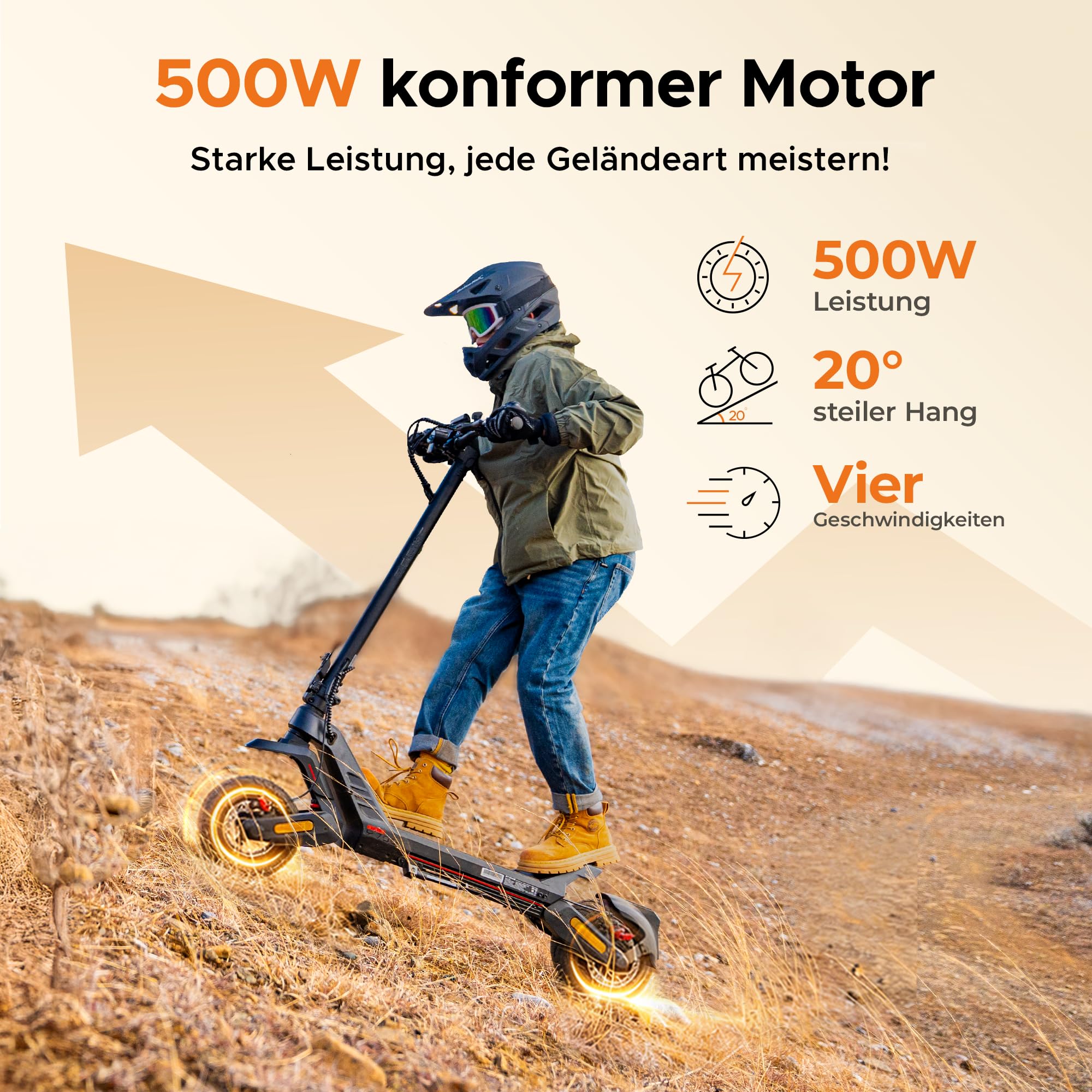 ENGWE E Scooter mit Straßenzulassung, 48V 18.2Ah Akku