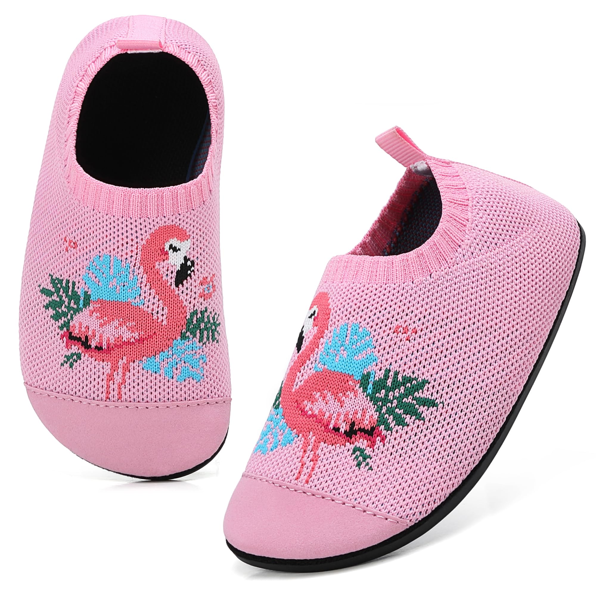 VOLHAL Hausschuhe Kinder Junge Leichte Rutschfeste Indoor Pantoffeln Mädchen Weich barfuss für Lauflernschuhe Kindergarten Slippers
