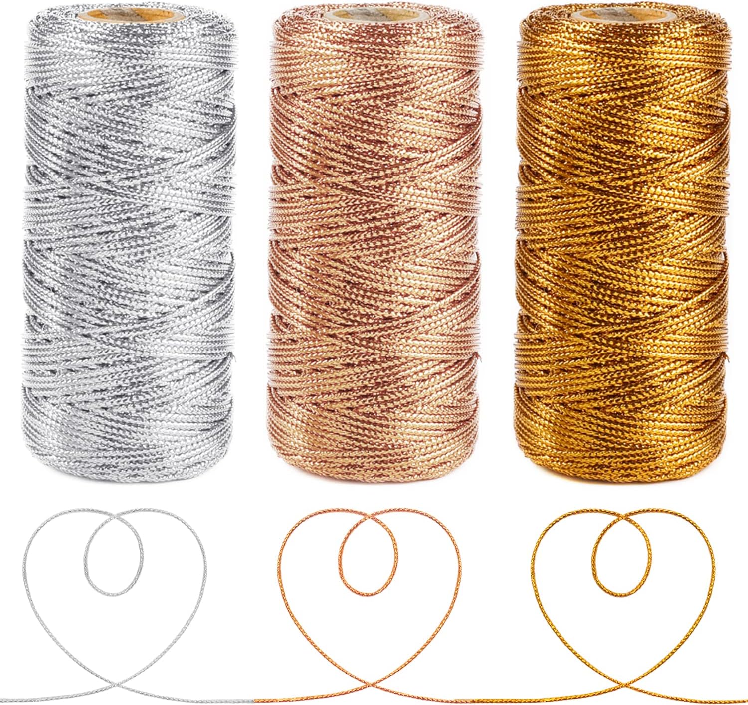 Anvin 328 Yards Wrapping Twine String Metallic Bakers Twine