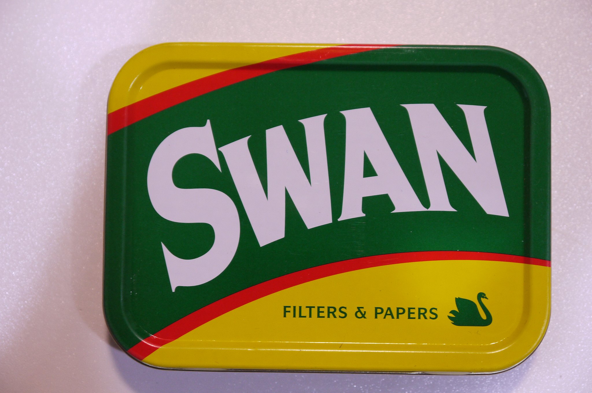 swan tobacco tin 2oz with Rubber Seal for Men or Women Health & Personal Care Collectable Tins to include Swan