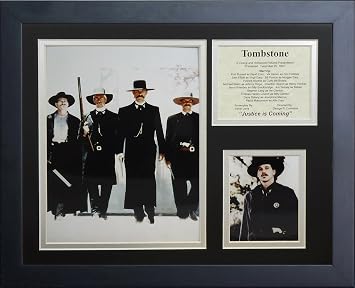 Legends Never Die Tombstone II Movie Poster Collectible | Framed Photo Collage Wall Art Decor, 11x14-Inch, 16318U