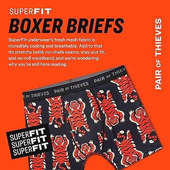Pair Of Thieves SuperCool Herren-Boxershorts - Mit Belüftung & Stütztasche