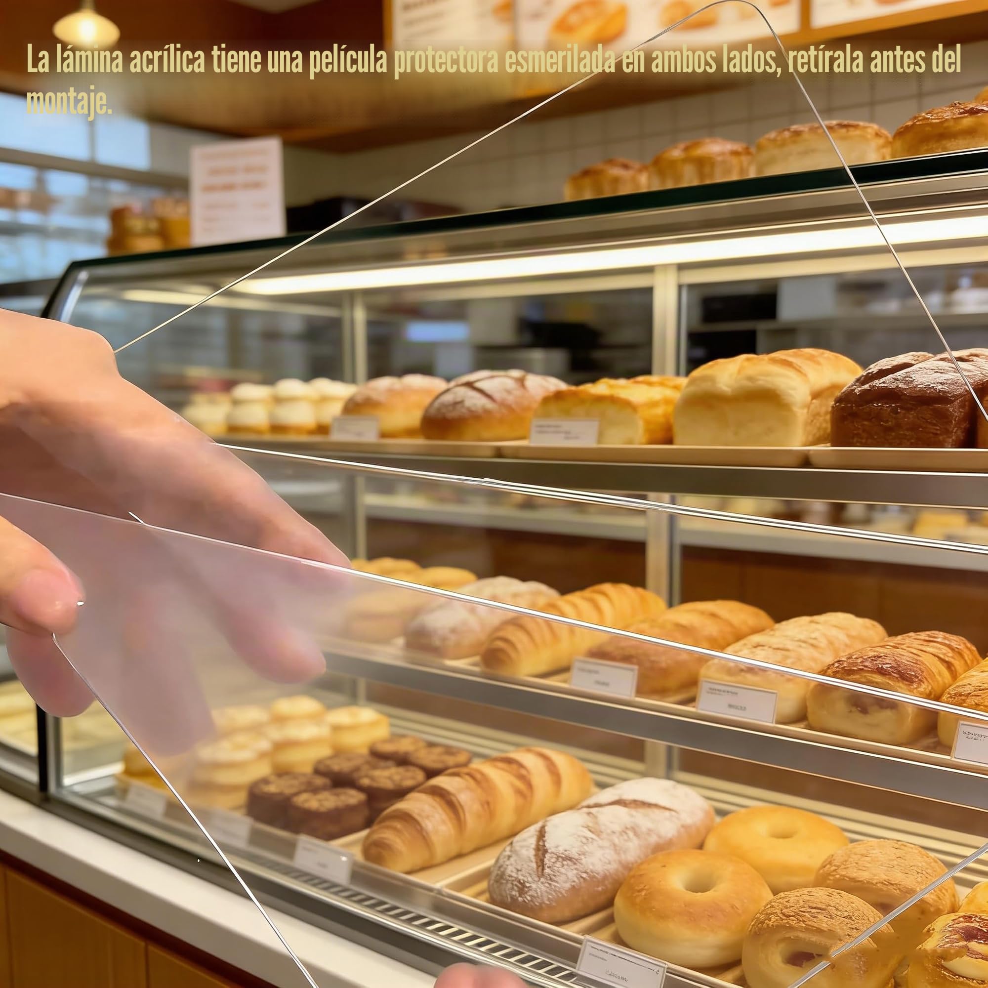 BAOSHISHAN Vitrina acrílica para repostería, mostrador de alimentos de 4 niveles para exhibir pasteles, donas y pasteles con pinzas para servir